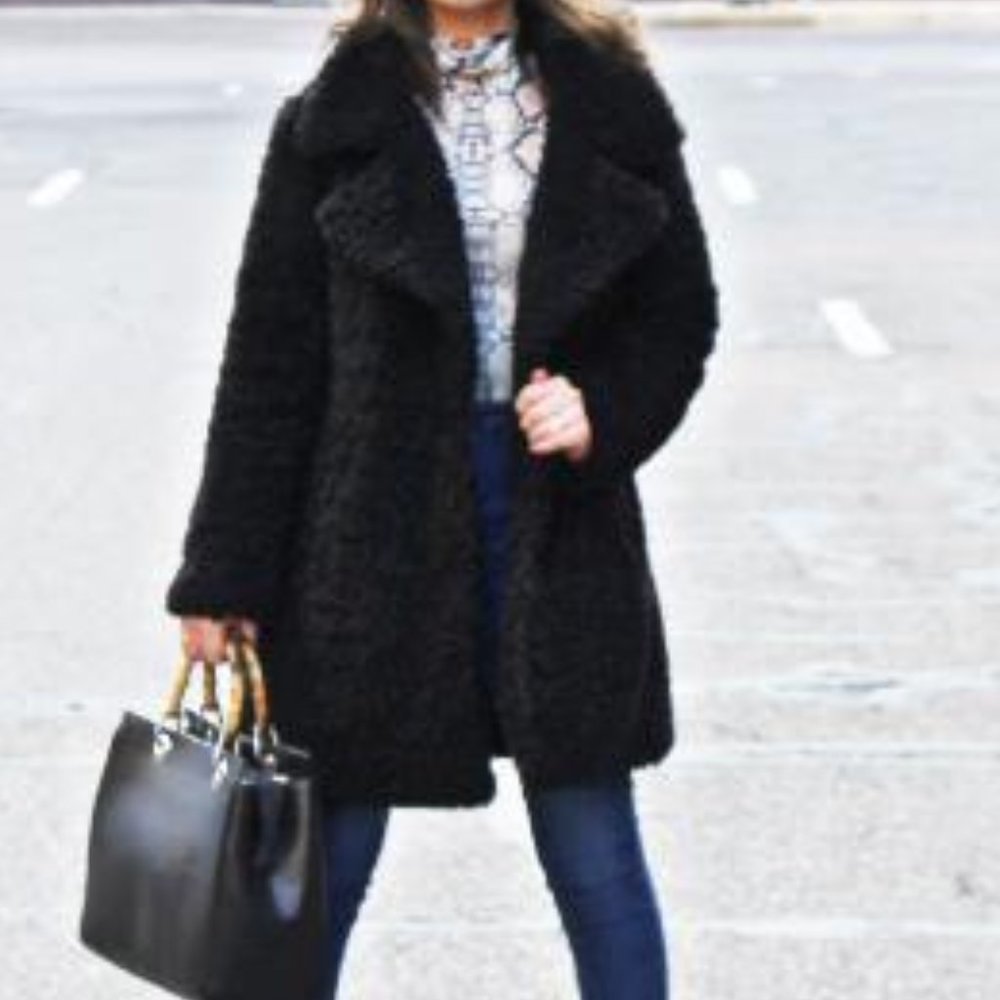 Black Teddy Coat